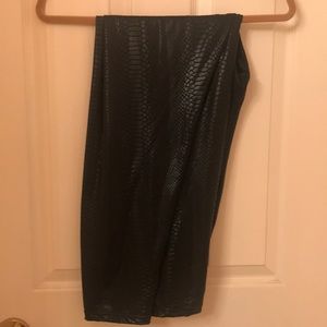 Faux snakeskin leggings